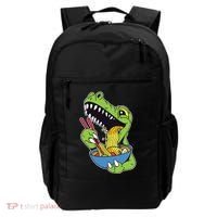 T-Rex Eating Ramen Backpack thumb 0