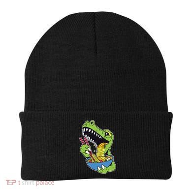 T-Rex Eating Ramen Beanie