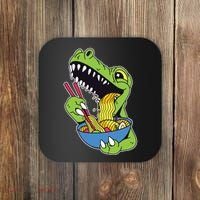 T-Rex Eating Ramen Coaster thumb 0