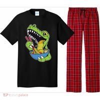 T-Rex Eating Ramen Pajama Set thumb 0