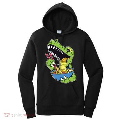 T-Rex Eating Ramen Women's Hoodie