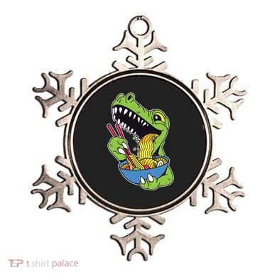 T-Rex Eating Ramen Ornament