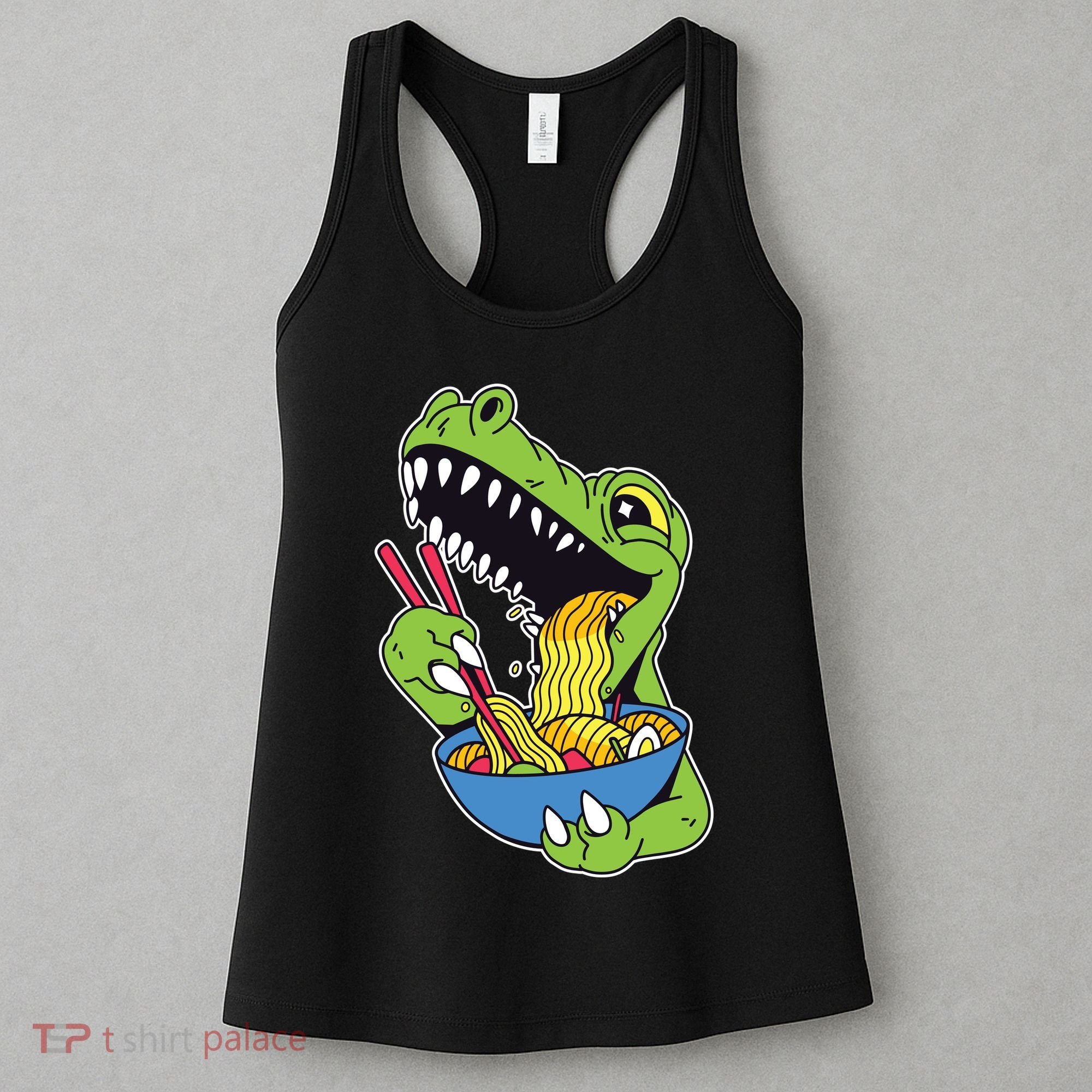 T-Rex Eating Ramen Women's Tank Top