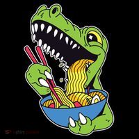 T-Rex Eating Ramen Toddler Hoodie thumb 2