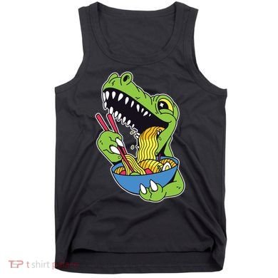 T-Rex Eating Ramen Tank Top