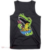T-Rex Eating Ramen Tank Top thumb 0