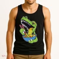 T-Rex Eating Ramen Tank Top thumb 3