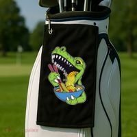 T-Rex Eating Ramen Golf Towel thumb 2