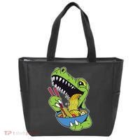 T-Rex Eating Ramen Tote Bag thumb 0