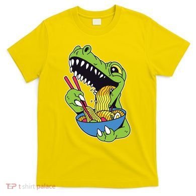 T-Rex Eating Ramen T-Shirt