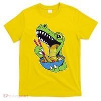T-Rex Eating Ramen T-Shirt thumb 0