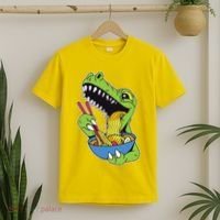 T-Rex Eating Ramen T-Shirt thumb 2