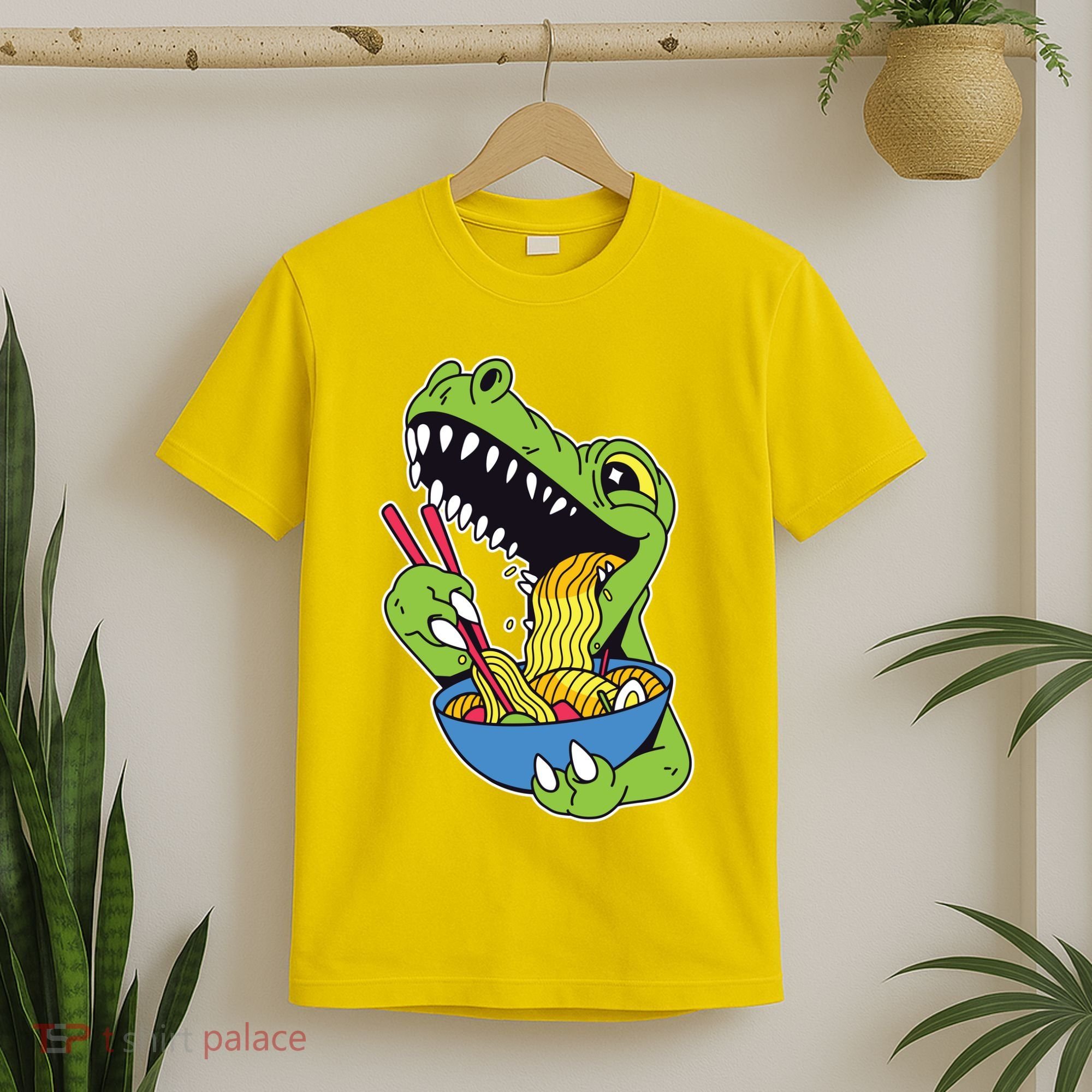 T-Rex Eating Ramen T-Shirt