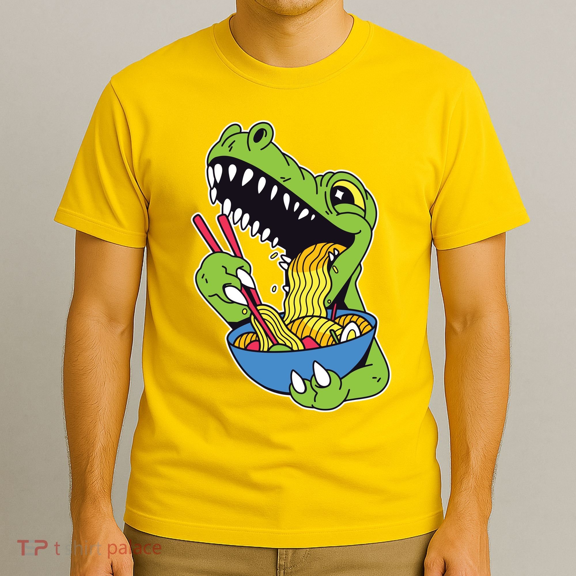 T-Rex Eating Ramen T-Shirt