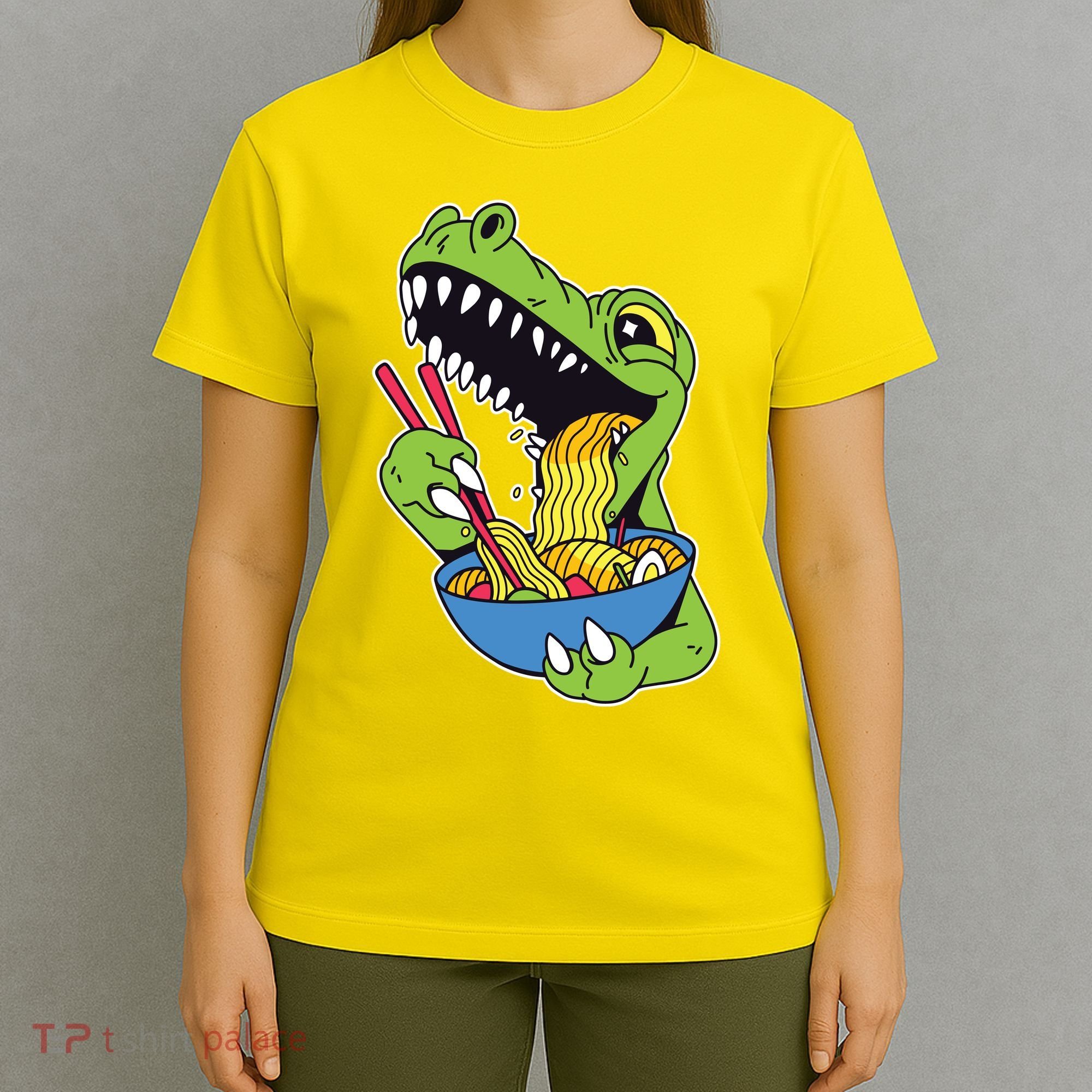 T-Rex Eating Ramen T-Shirt