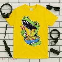 T-Rex Eating Ramen T-Shirt thumb 5