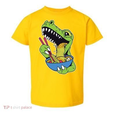 T-Rex Eating Ramen Toddler T-Shirt