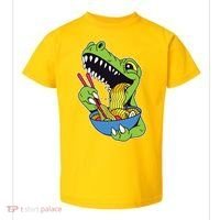 T-Rex Eating Ramen Toddler T-Shirt thumb 0