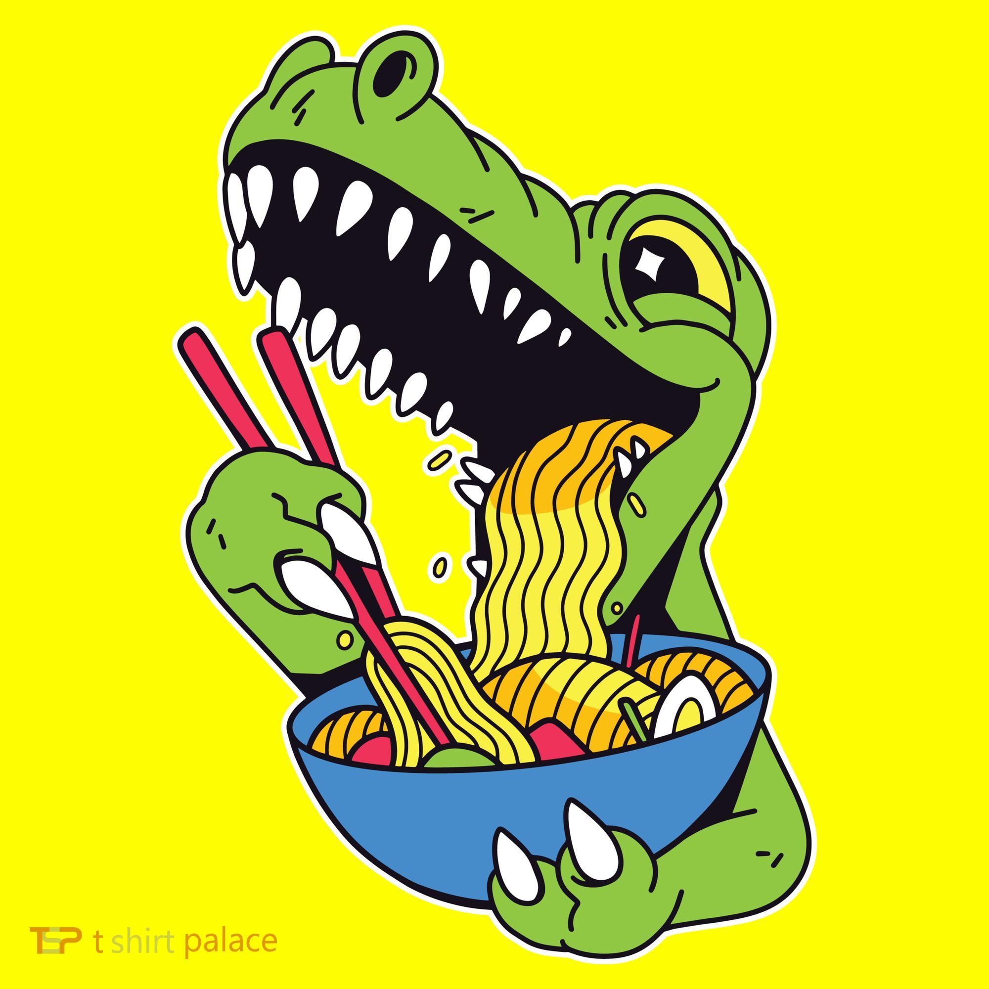 T-Rex Eating Ramen Toddler T-Shirt