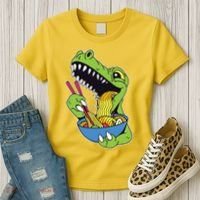 T-Rex Eating Ramen Women's T-Shirt thumb 3