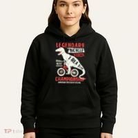 T-Rex Funny Bicycle Racing Hoodie thumb 5