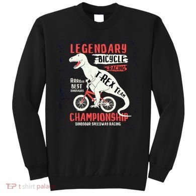 T-Rex Funny Bicycle Racing Sweatshirt