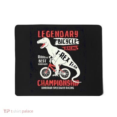 T-Rex Funny Bicycle Racing Mousepad