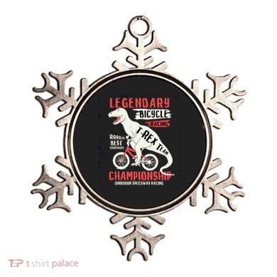 T-Rex Funny Bicycle Racing Ornament