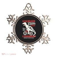 T-Rex Funny Bicycle Racing Ornament thumb 0