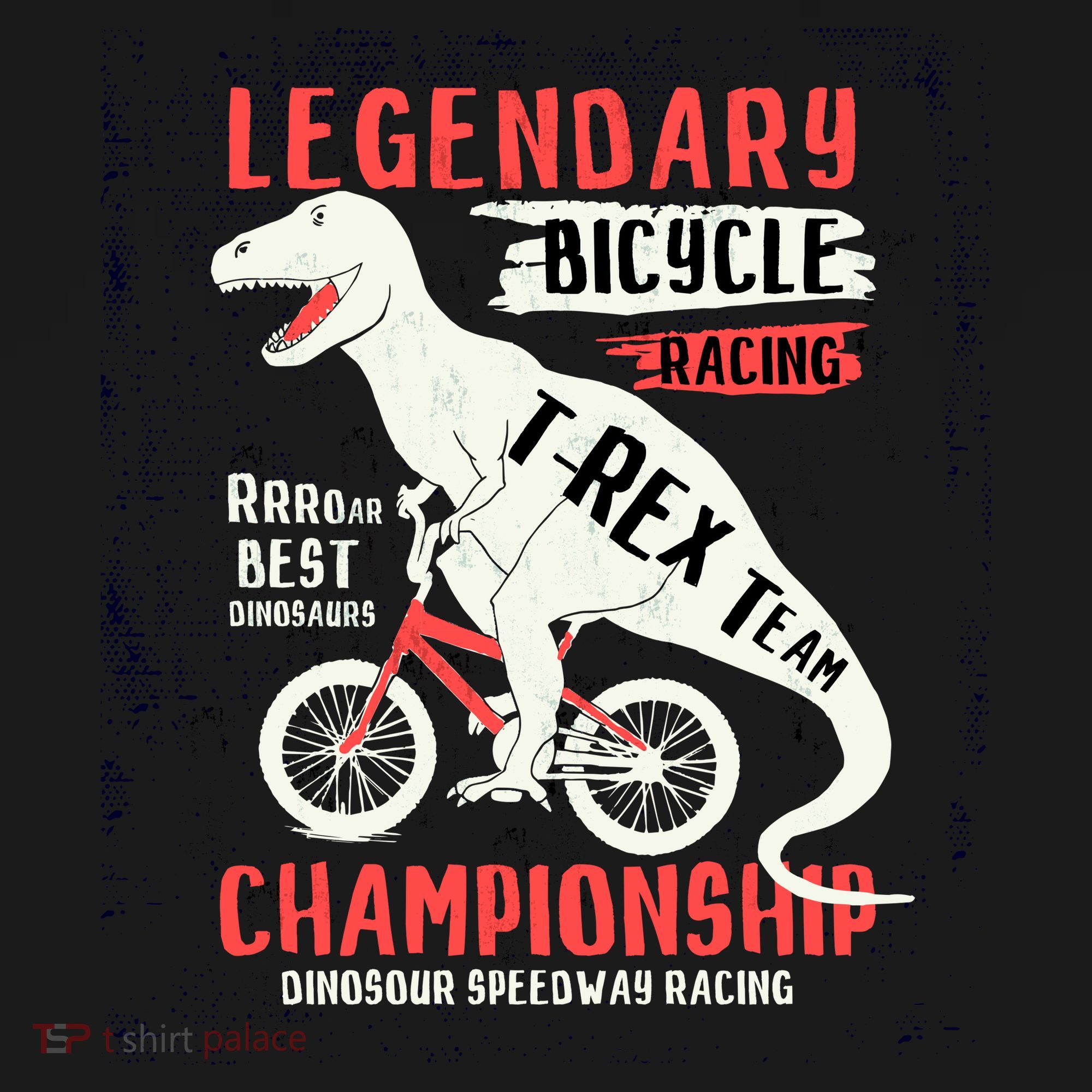 T-Rex Funny Bicycle Racing Ornament