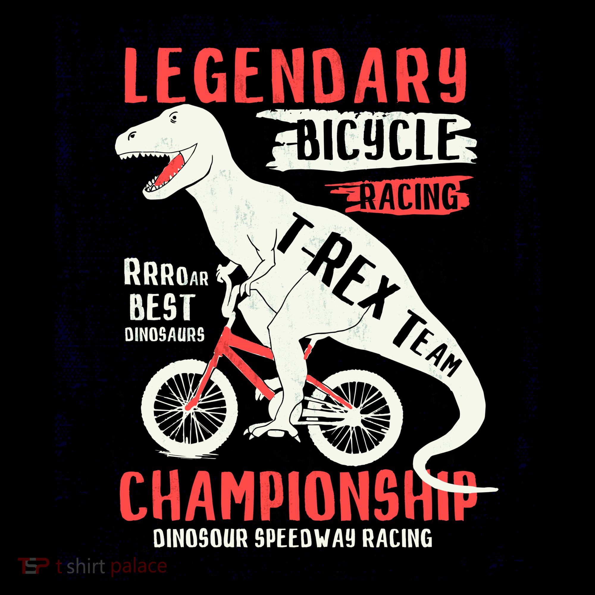 T-Rex Funny Bicycle Racing Women's Tank Top