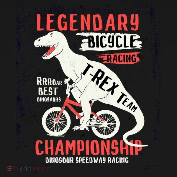 T-Rex Funny Bicycle Racing Women's Tank Top