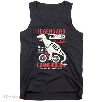 T-Rex Funny Bicycle Racing Tank Top