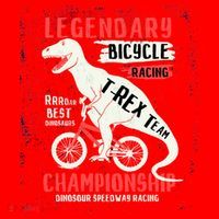 T-Rex Funny Bicycle Racing Santa Hat thumb 1