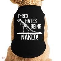 T-Rex Hates Being Naked Doggie Tank thumb 0