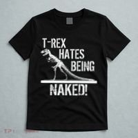 T-Rex Hates Being Naked T-Shirt thumb 5