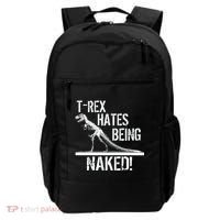 T-Rex Hates Being Naked Backpack thumb 0
