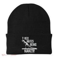 T-Rex Hates Being Naked Beanie thumb 0