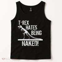T-Rex Hates Being Naked Tank Top thumb 2