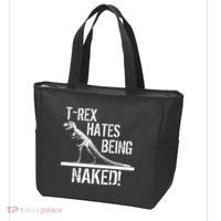 T-Rex Hates Being Naked Tote Bag thumb 3