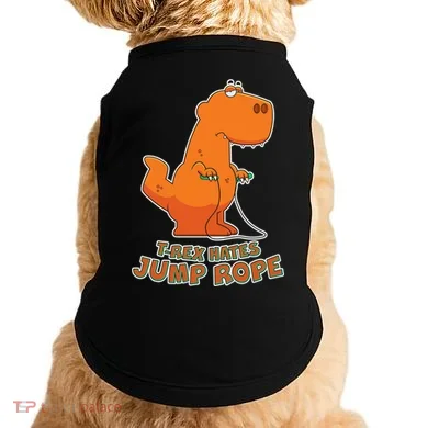 T-Rex Hates Jump Rope Doggie Tank