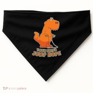 T-Rex Hates Jump Rope USA-Made Doggie Bandana
