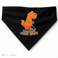 T-Rex Hates Jump Rope USA-Made Doggie Bandana thumb 0