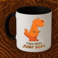 T-Rex Hates Jump Rope Coffee Mug thumb 2