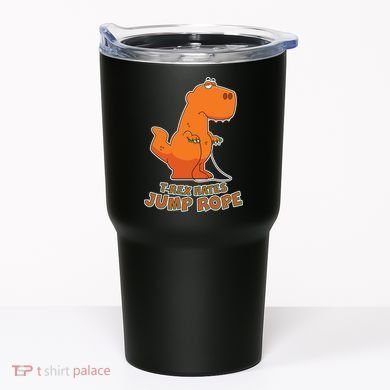 T-Rex Hates Jump Rope Tumbler