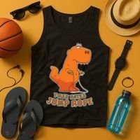 T-Rex Hates Jump Rope Tank Top thumb 4
