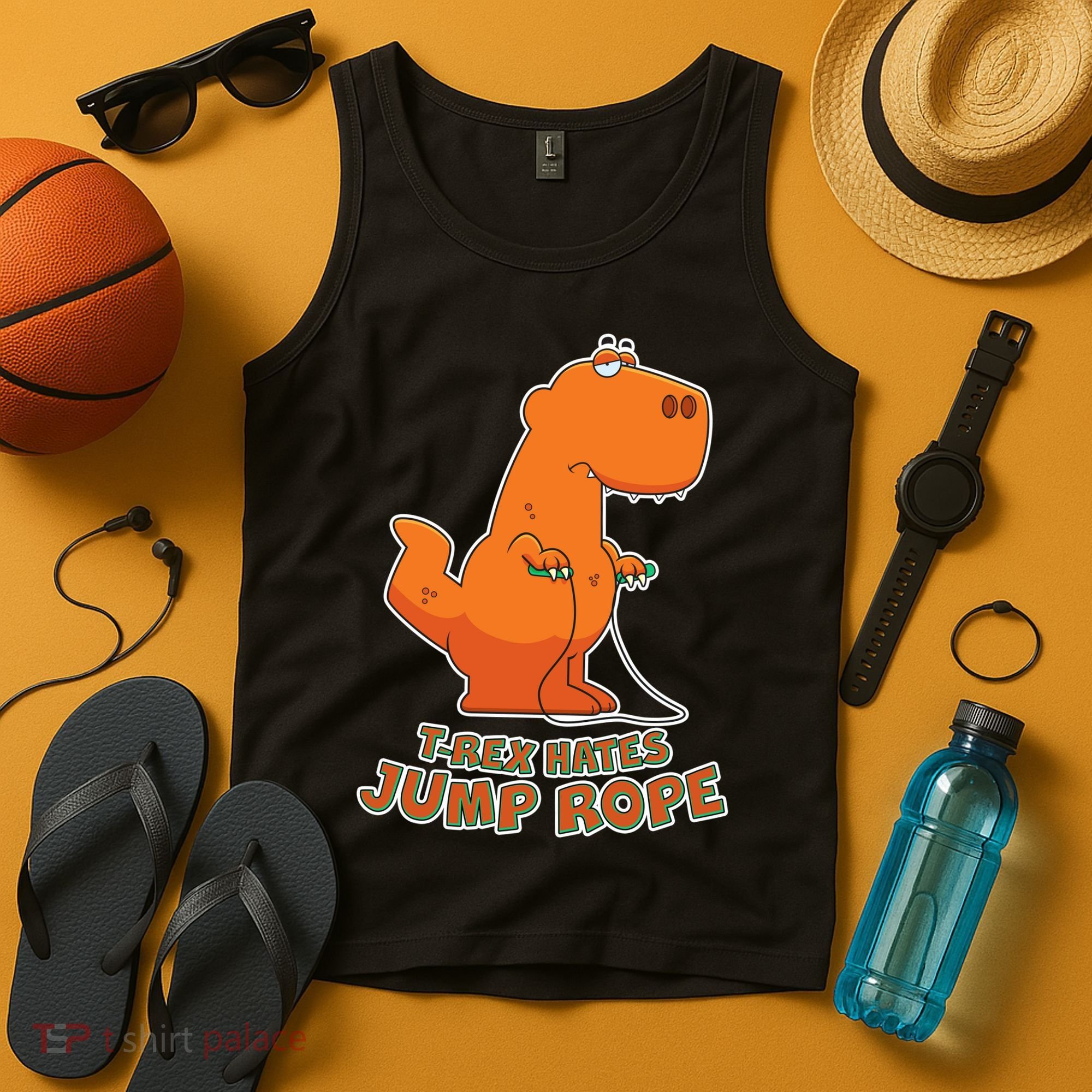 T-Rex Hates Jump Rope Tank Top