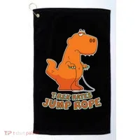 T-Rex Hates Jump Rope Golf Towel thumb 0