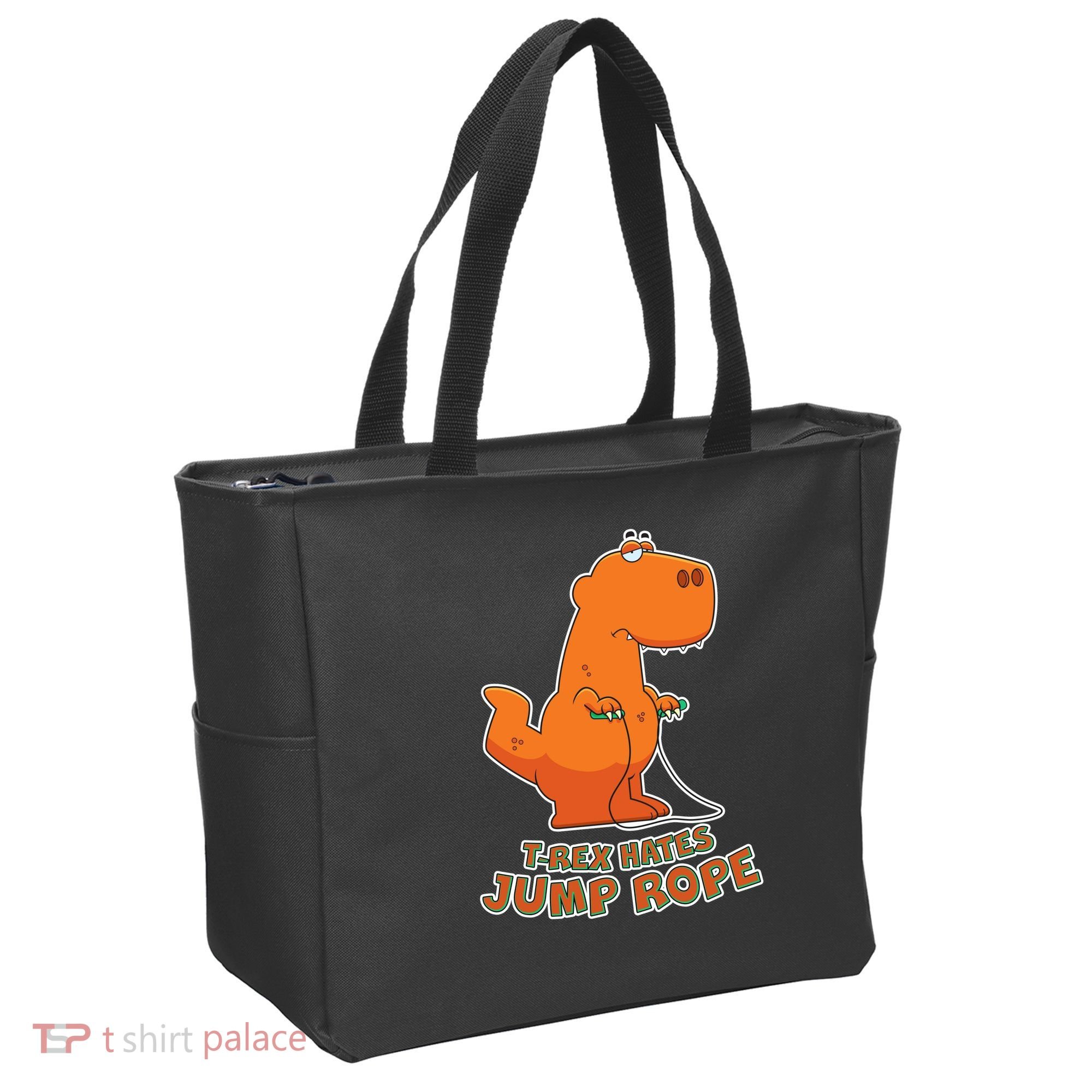T-Rex Hates Jump Rope Tote Bag