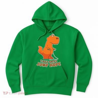 T-Rex Hates Jump Rope Hoodie